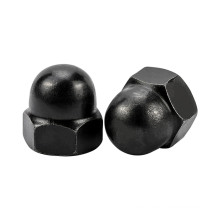 Black Carbon Steel M3 M4 M5 M6 M8 M10 M12 Hexagon Hex Domed Cap Nuts